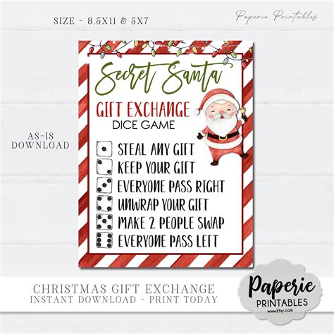 Printable Secret Santa Rules | ubicaciondepersonas.cdmx.gob.mx