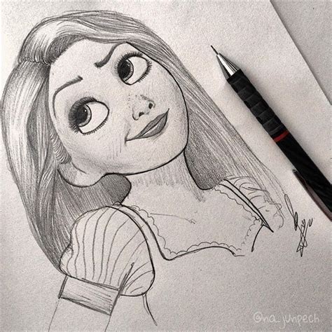 Pencil Drawings Of Disney Characters