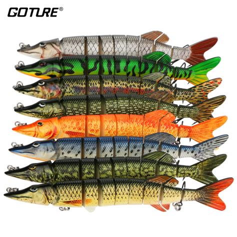 Goture Multi jointed Pike Fishing Lures 20cm 65g 8 Colors Artificial ...