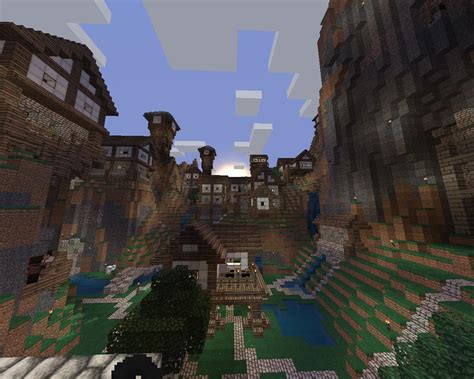 A mountain village Minecraft Map