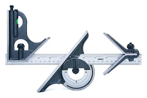 INSIZE Combination Square Set, 12" Size, 12" L - 462X98|2278-180 - Grainger