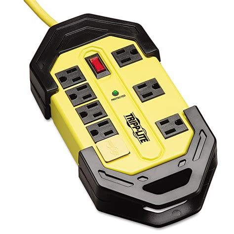 Protect It! Industrial Safety Surge Protector, 8 Outlets, 12 ft Cord ...