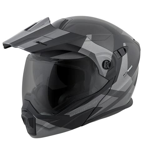 scorpion exo-at950 adventure touring modular motorcycle helmet with sun ...