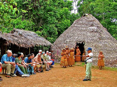 Blowgun Explanation in Amazon Jungle Village, Amazon Jungle, Peru ...