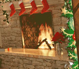 Merry Christmas Fireplace Gif - Fireplace World