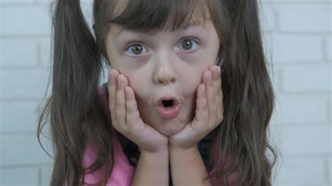 Kid surprised face. , Stock Footage | VideoHive