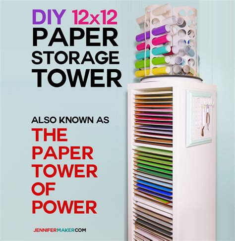 12x12 Paper Storage - DIY Vertical Organizer for Scrapbook Paper ...