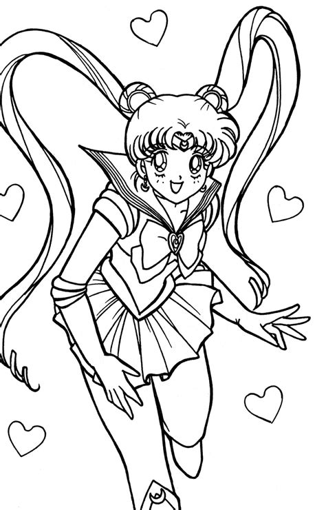 Sailor Moon Coloring Pages Sailor Moon Coloring Pages Moon Coloring ...