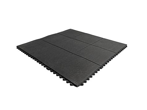 Fitronix Black Interlocking Rubber Gym Mats, Model Name/Number: FX1251 ...