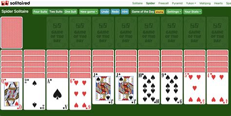 Spider Solitaire (2 Suits) - Online & 100% Free