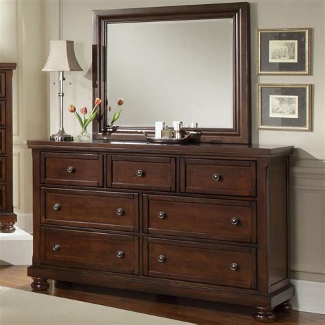 Vaughan Bassett Reflections 7 Drawer Dresser and Mirror Combination ...