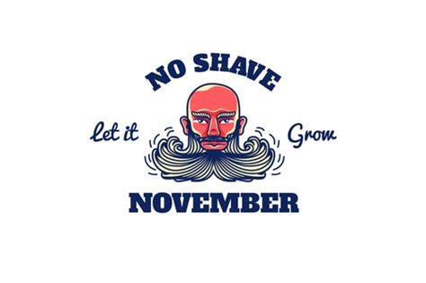 Logo no shave november vector free download