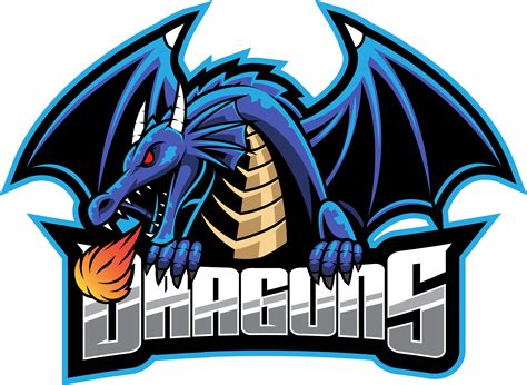 Dragon esport mascot logo design By Visink | TheHungryJPEG