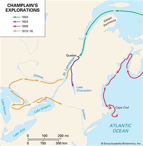 Samuel de Champlain | Biography, Route, Accomplishments, & Facts ...