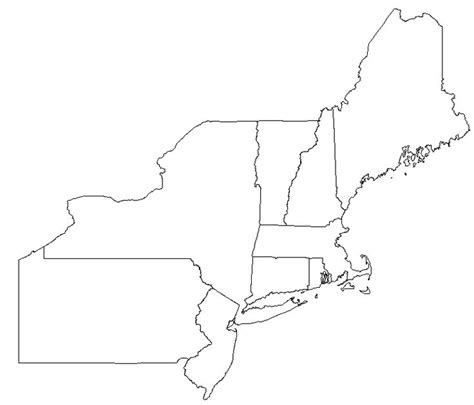 Blank Map Of Northeast States: A Useful Resource For Geography ...