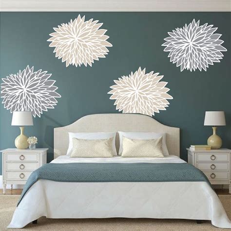 Bedroom Flower Wall Decals - Floral Wall Decal Murals - Primedecals