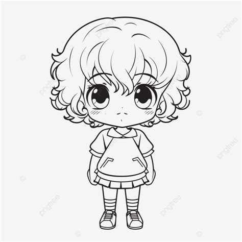 Anime Chibi Outline