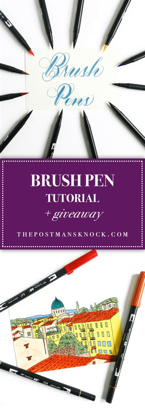 Brush Pen Tutorial + Giveaway | The Postman's Knock