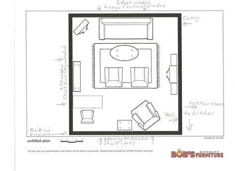 Living Room Floor Plan With Dimensions - Image to u