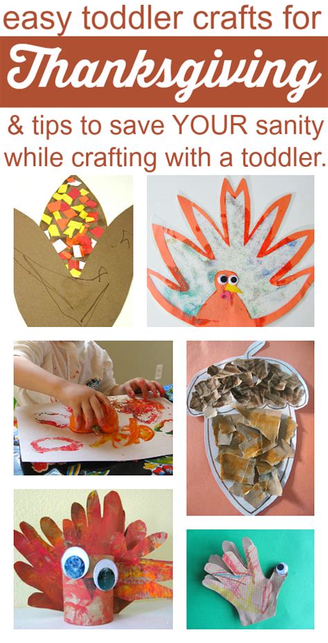 Easy Thanksgiving Crafts For Toddlers {and tips for parents too} - No ...