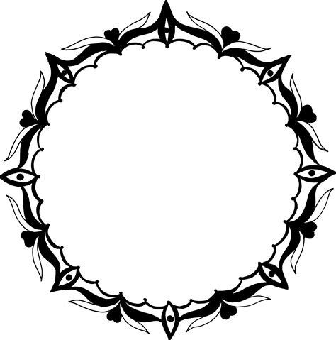 10 Circle Floral Frame Vector (PNG Transparent, SVG) | OnlyGFX.com