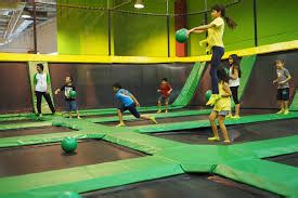 Kids' Indoor Trampoline Park Having Fun in Greensboro