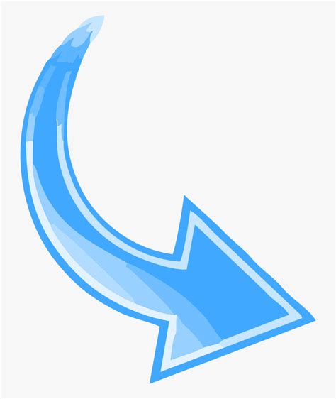 Free Curved Arrow Image, Download Free Clip Art, Free - Blue Curved ...