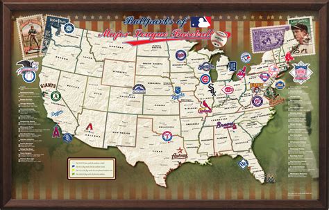 Printable Map Of Mlb Stadiums - Printable Word Searches