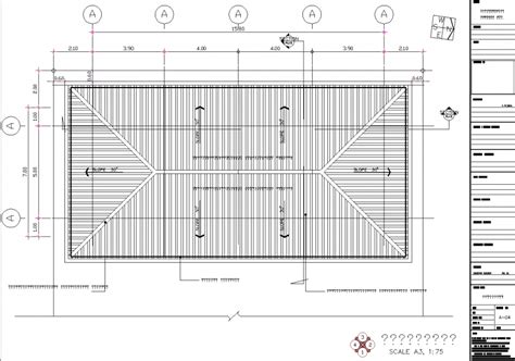 Sloping roof roof plan detail drawing in dwg file. - Cadbull