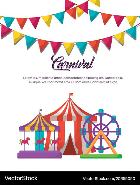 Carnival circus design Royalty Free Vector Image