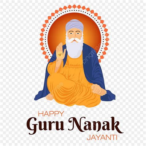 Guru Nanak Clipart PNG Images, Birthday Celebration Of Guru Nanak Dev ...