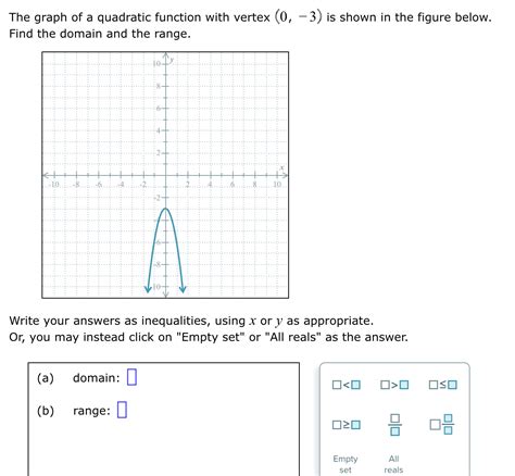 [Solved]: The graph of a quadratic function with vertex