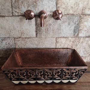 Antique Style Copper Sink Faucet, Copper Wall Mount Faucet Bathroom Washbasin - Etsy