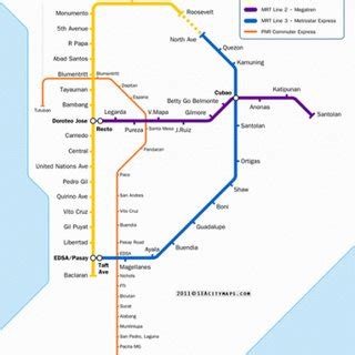 Metro Manila railway transit map | Download Scientific Diagram