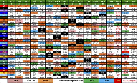 Printable Nfl Schedule 2023-24