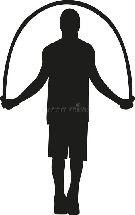 Skipping Silhouette Stock Illustrations – 1,170 Skipping Silhouette ...