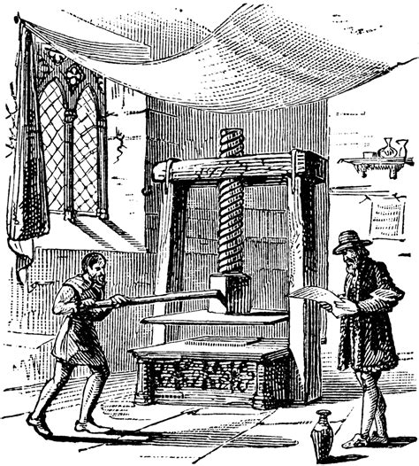 Gutenberg Printing Press Diagram - Wiring Diagram Pictures