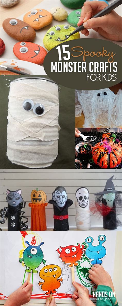 15 Spooky Halloween Monster Crafts for Kids | HOAWG