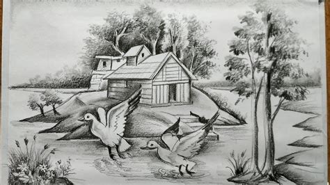 Scenery Drawing Pencil For Kids