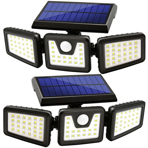 Solar Lights Outdoor, Wireless LED Solar Motion Sensor Lights Outdoor ...