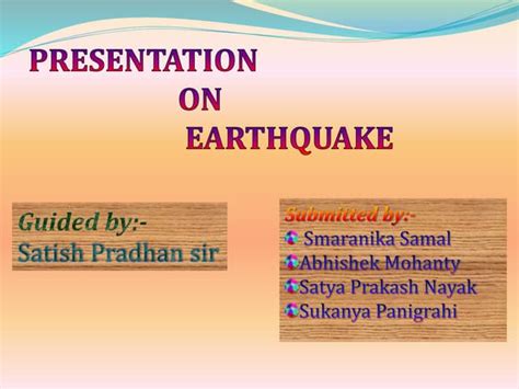 Earthquake | PPT