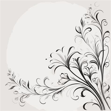 Premium Vector | Floral vector on white background