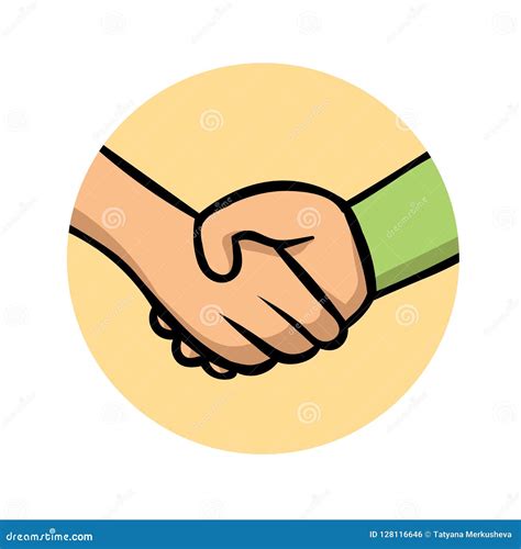 Cartoon Handshake Royalty-Free Stock Image | CartoonDealer.com #43665022