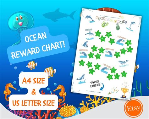 Reward Chart Printable Sticker Chart Preschool Toddler - Etsy