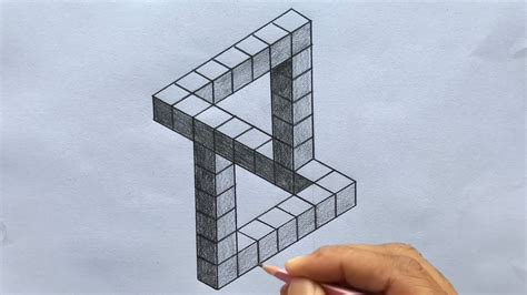 How to Draw Impossible Blocks in Very Simple Way - YouTube