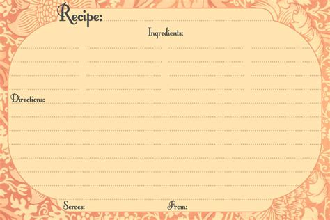 13+ Free Recipe Card Templates - Excel PDF Formats