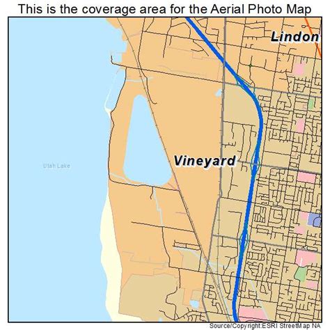 Aerial Photography Map of Vineyard, UT Utah