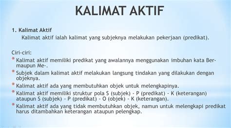 Contoh Kalimat Aktif Transitif – materisekolah.github.io