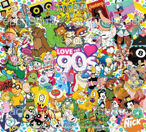 90s Cartoon Collage Tumblr