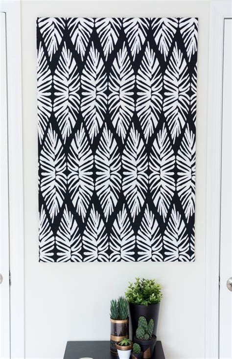 Canvas Fabric - DIY Black and White Wall Art